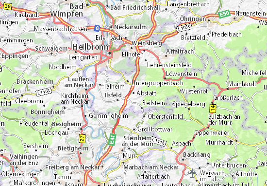 Mapa Abstatt