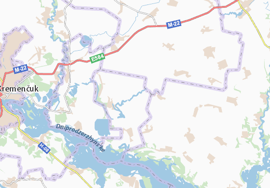 Karte Stadtplan Kobelyachok