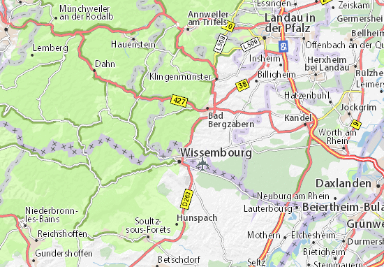 Oberotterbach Map