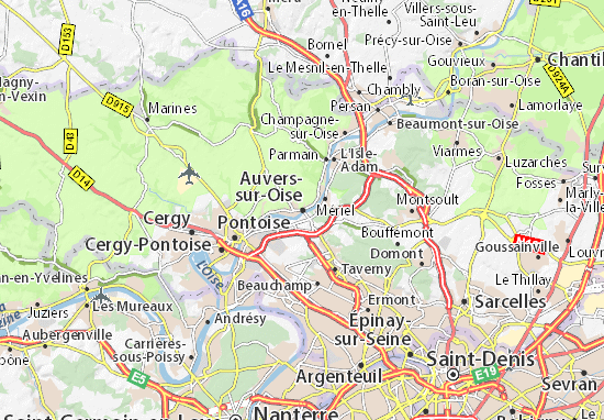 Auvers-sur-Oise Map