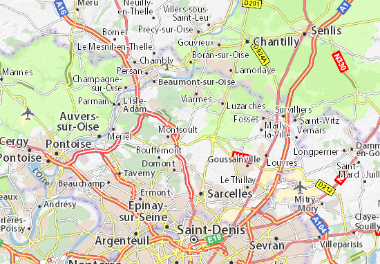 carte michelin villaines sous bois plan villaines sous bois viamichelin