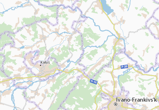 Karte Stadtplan Perevozets&#x27;