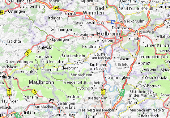 Karte Stadtplan Brackenheim
