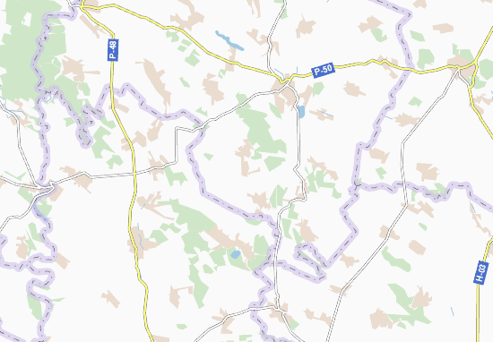 Karte Stadtplan Zavadyntsi