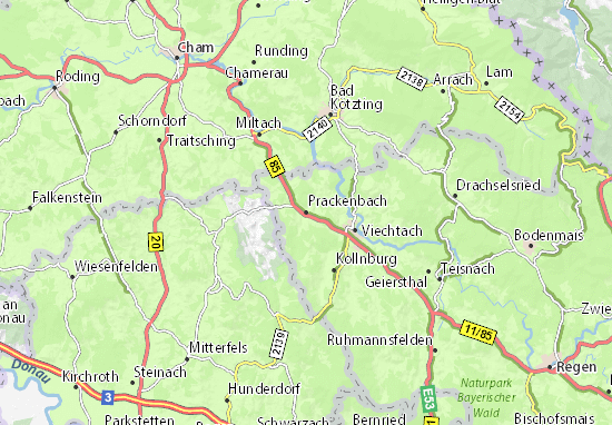 Prackenbach Map