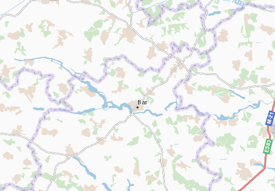 Karte Stadtplan Ivanovets&#x27;ke