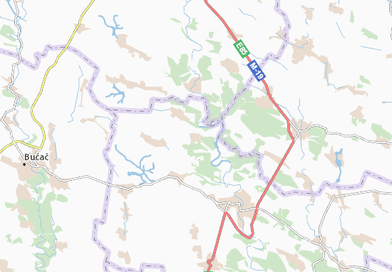 Mapa Bychkivtsi