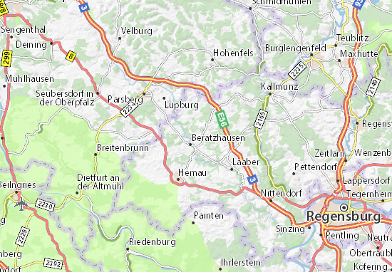 Karte Stadtplan Hirschstein