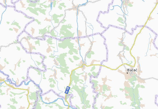 Karte Stadtplan Horishnya Slobidka