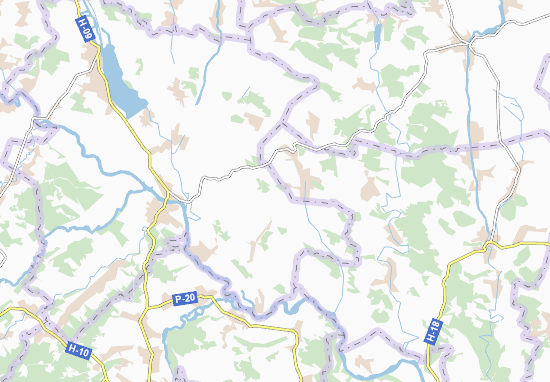 Karte Stadtplan Byshiv