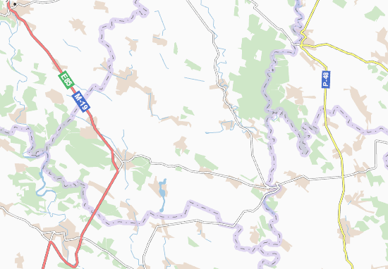 Kaart Plattegrond Staryi Nyzhbirok