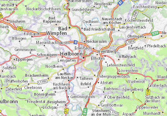 Carte-Plan Heilbronn