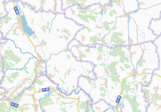 Karte Stadtplan Horozhanka