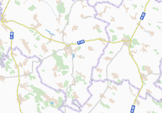 Karte Stadtplan Chornyvody