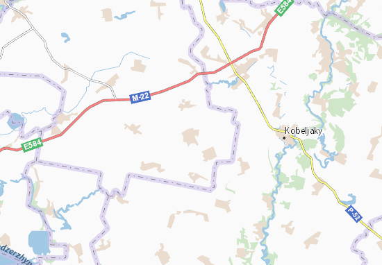 Karte Stadtplan Breusivka
