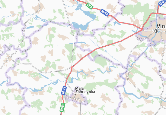 Karte Stadtplan Lyudavka