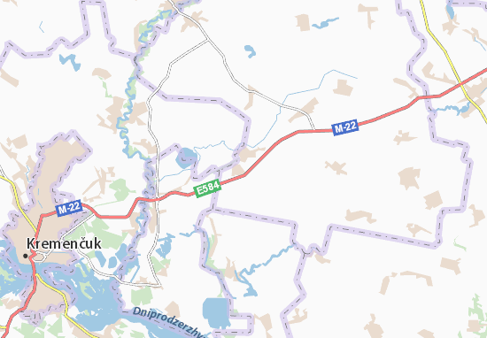 Karte Stadtplan Solonytsya