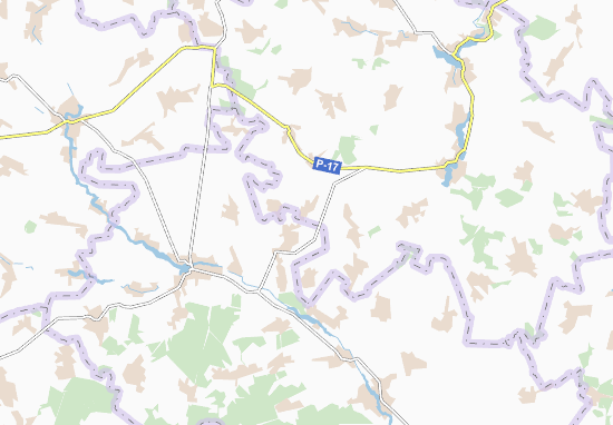 Kaart Plattegrond Stryzhakiv