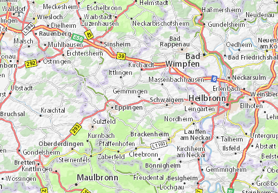 Gemmingen Map