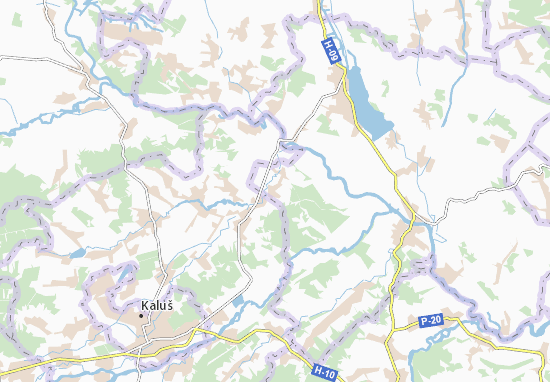 Karte Stadtplan Dorohiv