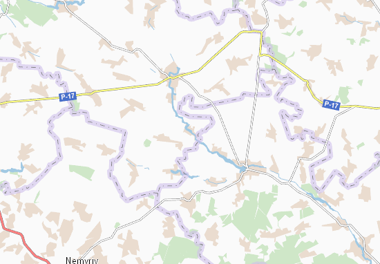 Karte Stadtplan Troshcha