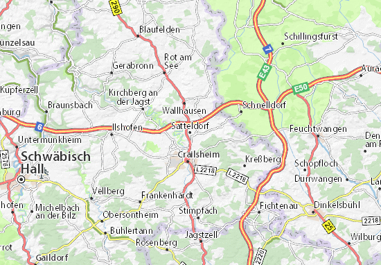Mapa Satteldorf