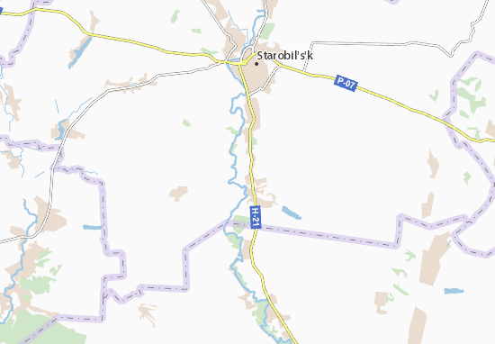 Karte Stadtplan Baidivka