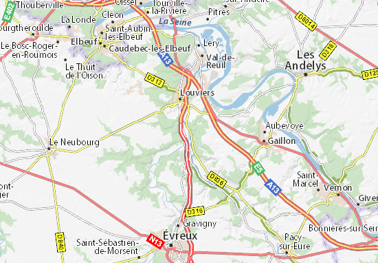 Mapa Acquigny