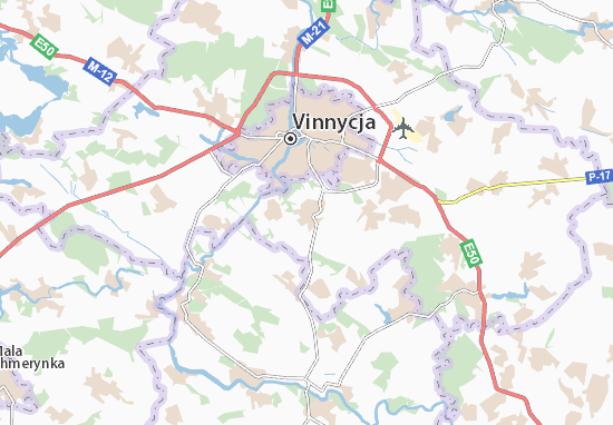 Karte Stadtplan Luka-Meleshkivs&#x27;ka