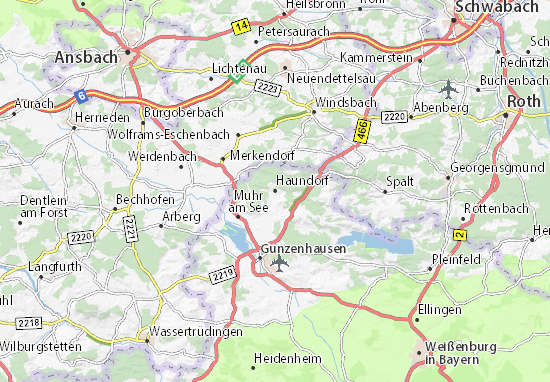 Karte Stadtplan Haundorf