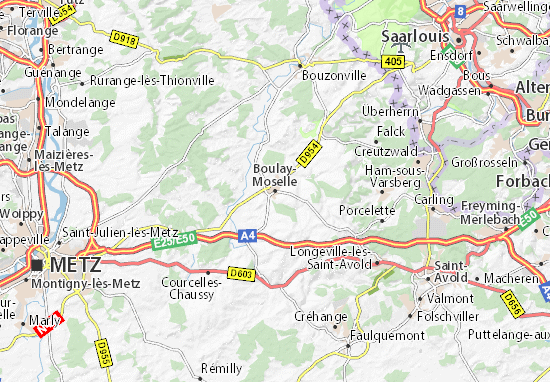 Karte Stadtplan Boulay-Moselle