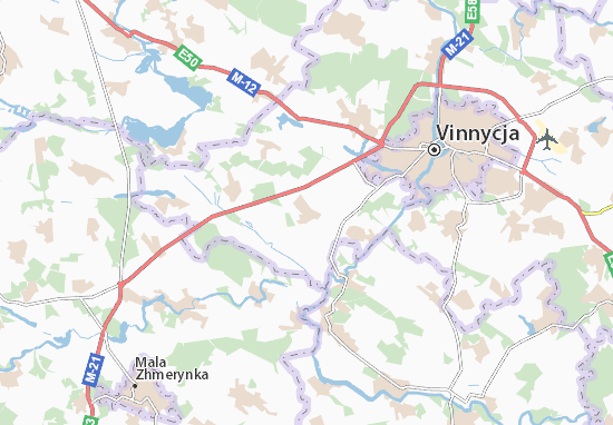 Karte Stadtplan Medvezhe Vushko