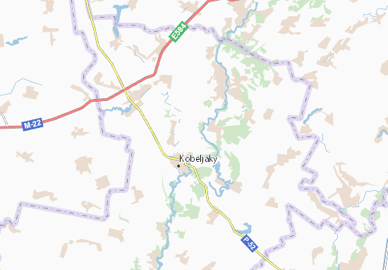 Kaart Plattegrond Kunivka
