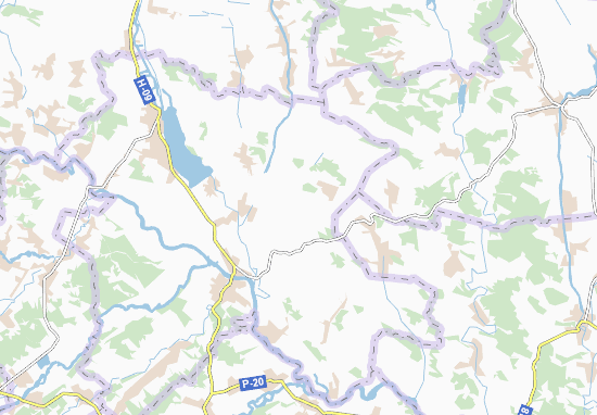 Karte Stadtplan Kukil&#x27;nyky