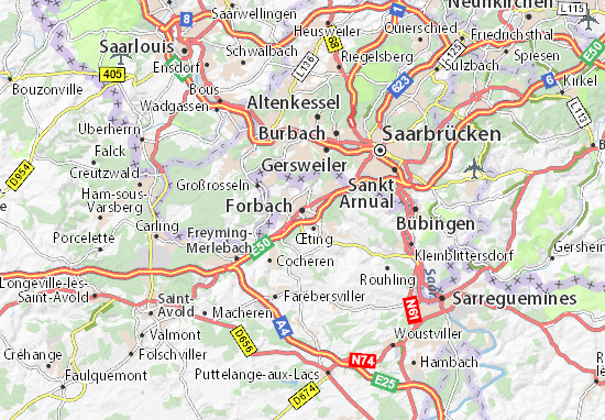 Forbach Map