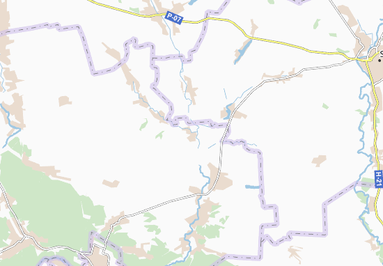 Kaart Plattegrond Bulhakivka
