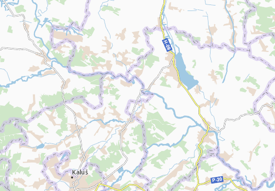 Karte Stadtplan Sivka-Voinylivs&#x27;ka