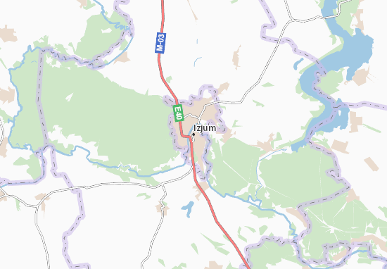 Izjum Map