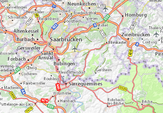 Karte Stadtplan Ormesheim