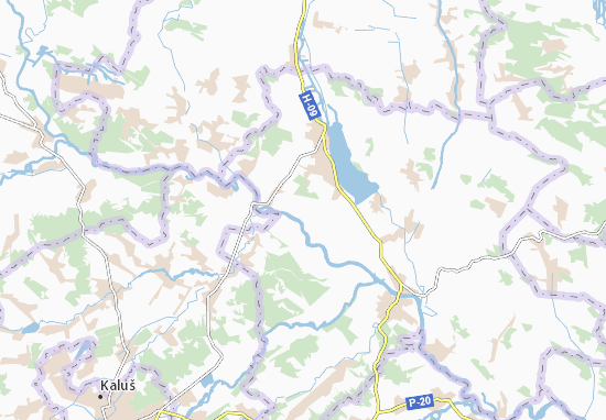 Karte Stadtplan Rizdvyany