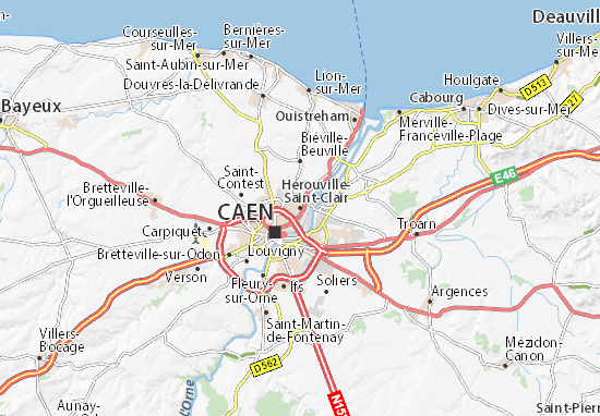 Mapa Plano Hérouville-Saint-Clair