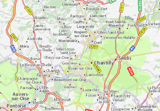 Saint-Leu-d&#x27;Esserent Map