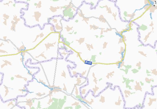 Karte Stadtplan Chahiv
