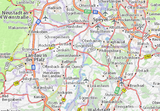 Karte Stadtplan Germersheim
