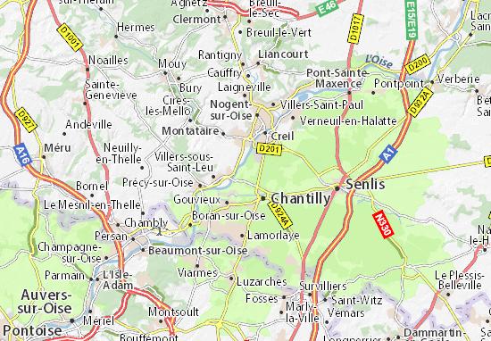 Karte Stadtplan Saint-Maximin
