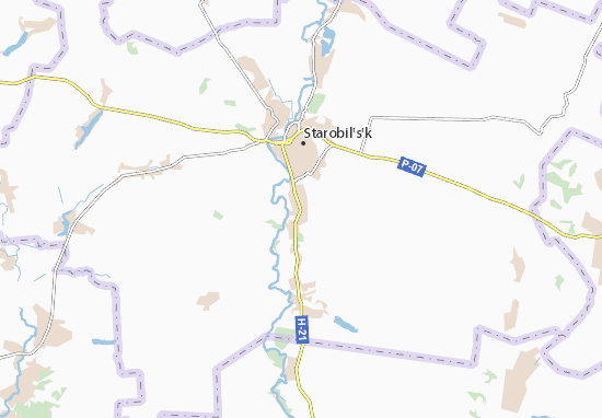 Karte Stadtplan Polovynkyne