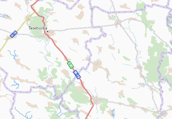 Karte Stadtplan Velykyi Hovyliv