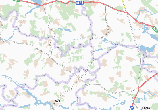 Kaart Plattegrond Maidan-Chernelevets&#x27;kyi