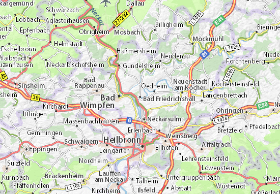 Bad Friedrichshall Map