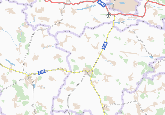 Karte Stadtplan Kadyivka